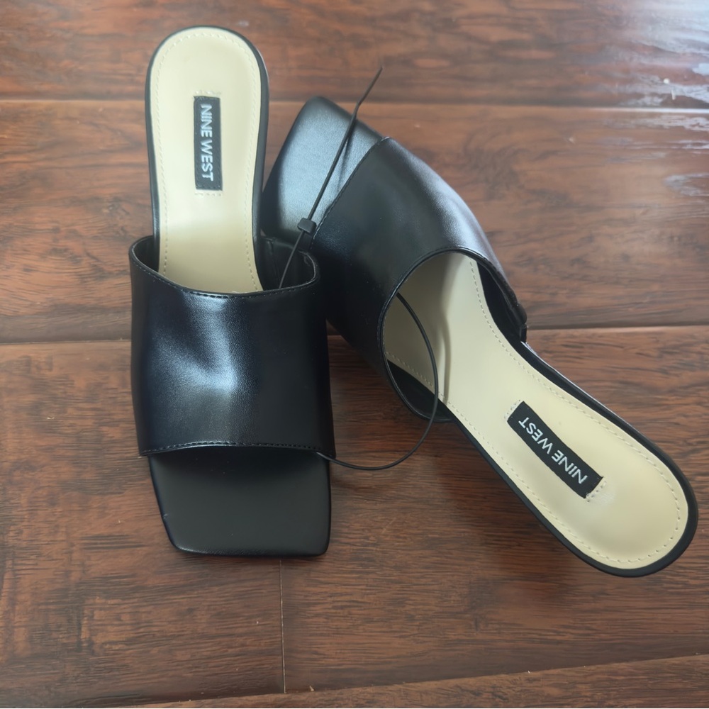 Nine West Black Women's Slide Sandals